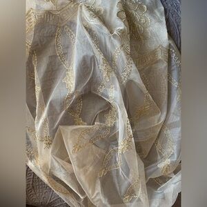 Curtain with Gold Accents